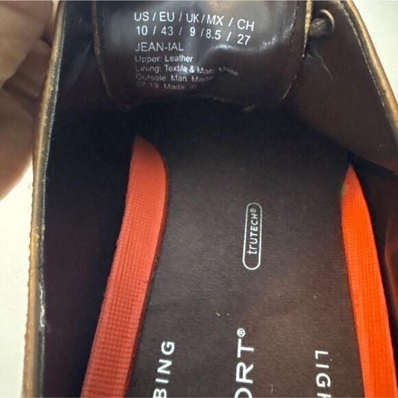 Mens Size 10 Brown Leather Oxfords By Kenneth Cole Reaction - Picture 6 of 6